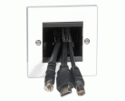 Single Brush Entry/Exit Wall Plate